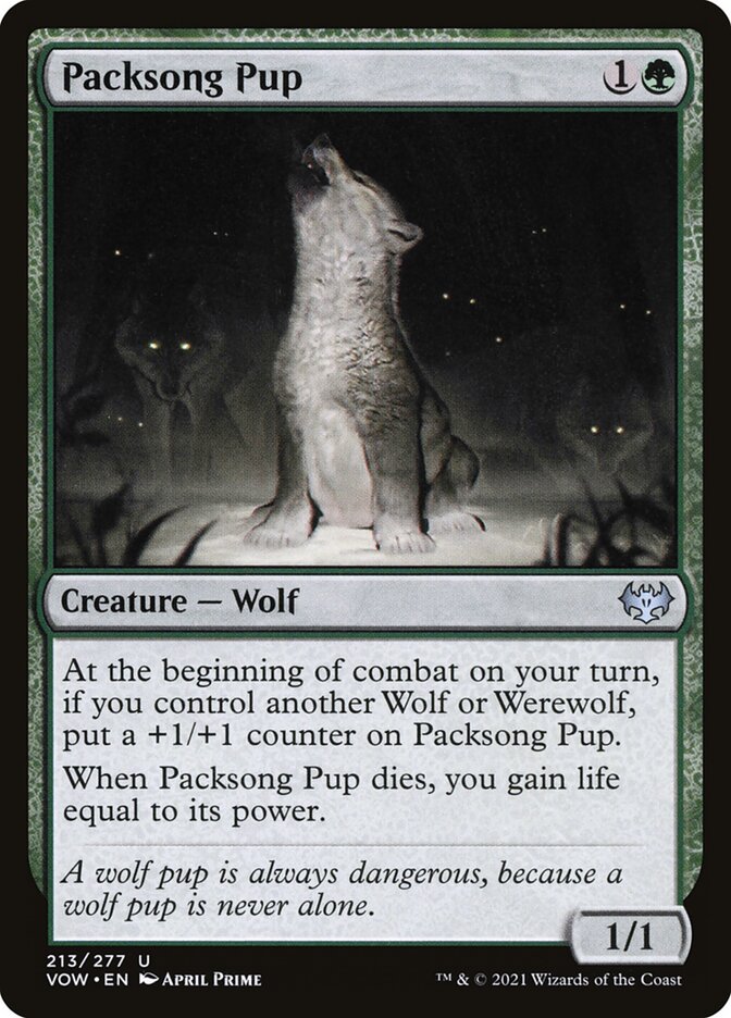 Filhote da Canção da Alcateia / Packsong Pup - Magic: The Gathering - MoxLand