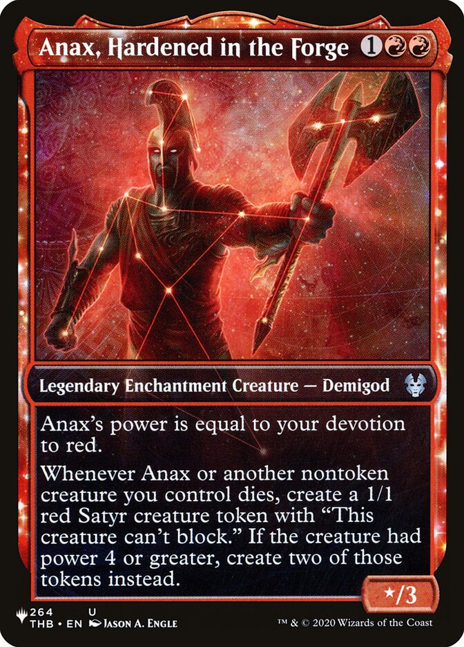 Anax, Temperado na Forja / Anax, Hardened in the Forge - Magic: The Gathering - MoxLand