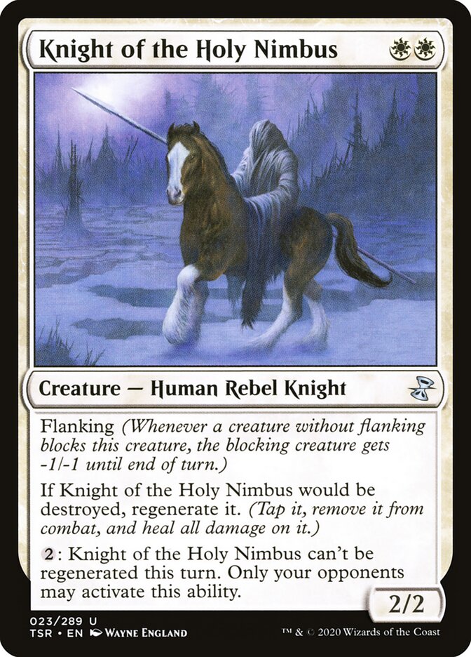 Cavaleiro do Nimbo Sagrado / Knight of the Holy Nimbus - Magic: The Gathering - MoxLand