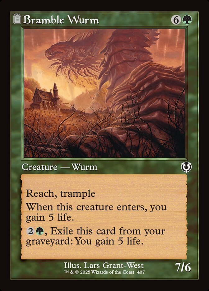 Vorme do Espinheiro / Bramble Wurm - Magic: The Gathering - MoxLand