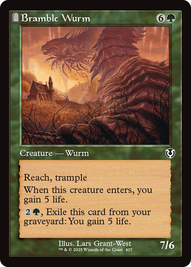 Vorme do Espinheiro / Bramble Wurm - Magic: The Gathering - MoxLand