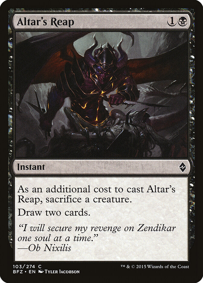 Colheita do Altar / Altar's Reap - Magic: The Gathering - MoxLand