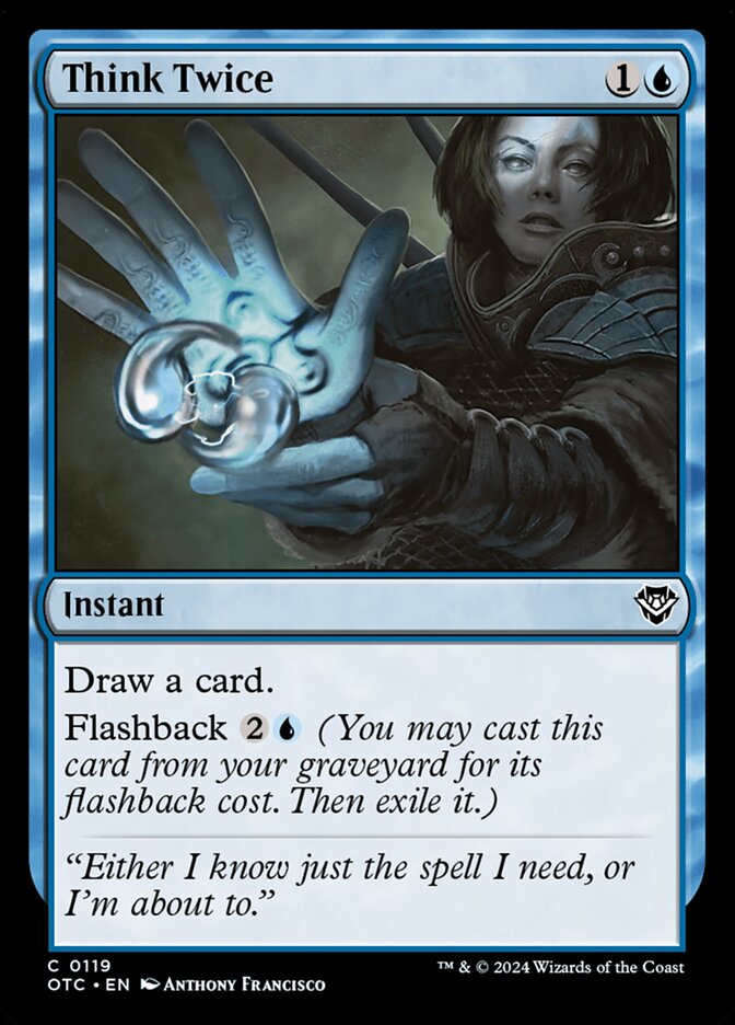Pensar Duas Vezes / Think Twice - Magic: The Gathering - MoxLand