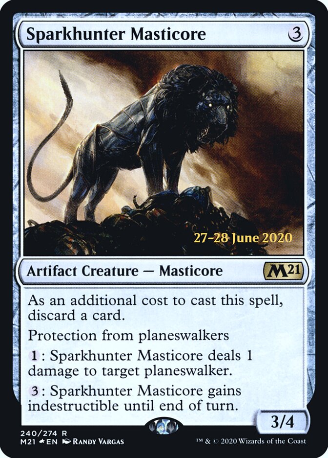 Mastícora Caça-centelhas / Sparkhunter Masticore - Magic: The Gathering - MoxLand