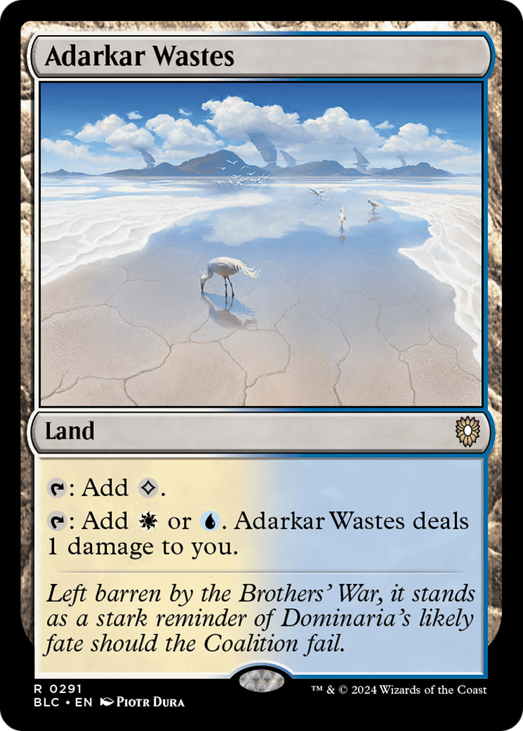 Regiões Agrestes de Adarkar / Adarkar Wastes - Magic: The Gathering - MoxLand