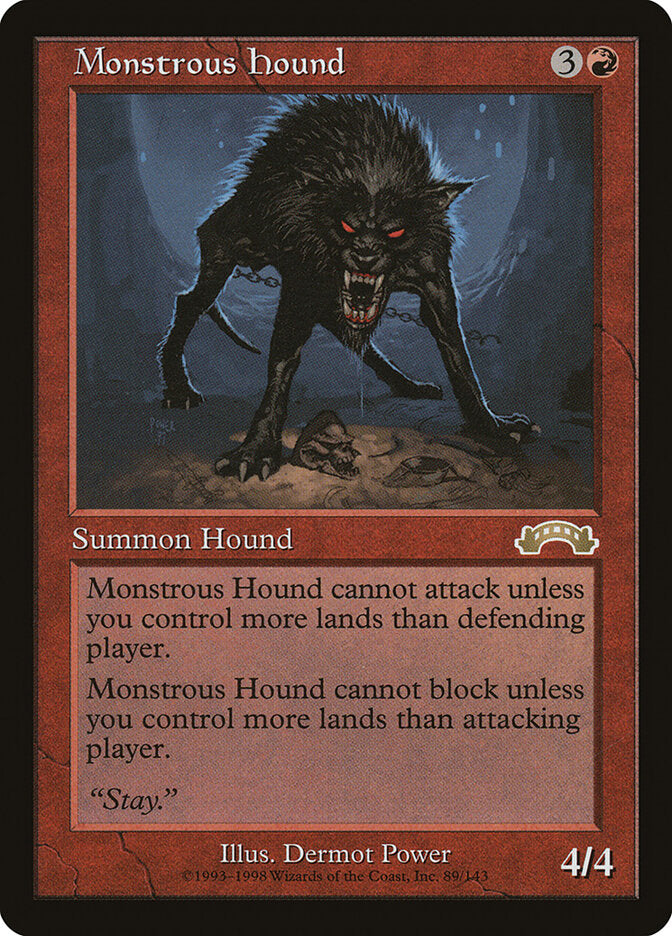 Sabujo Monstruoso / Monstrous Hound - Magic: The Gathering - MoxLand
