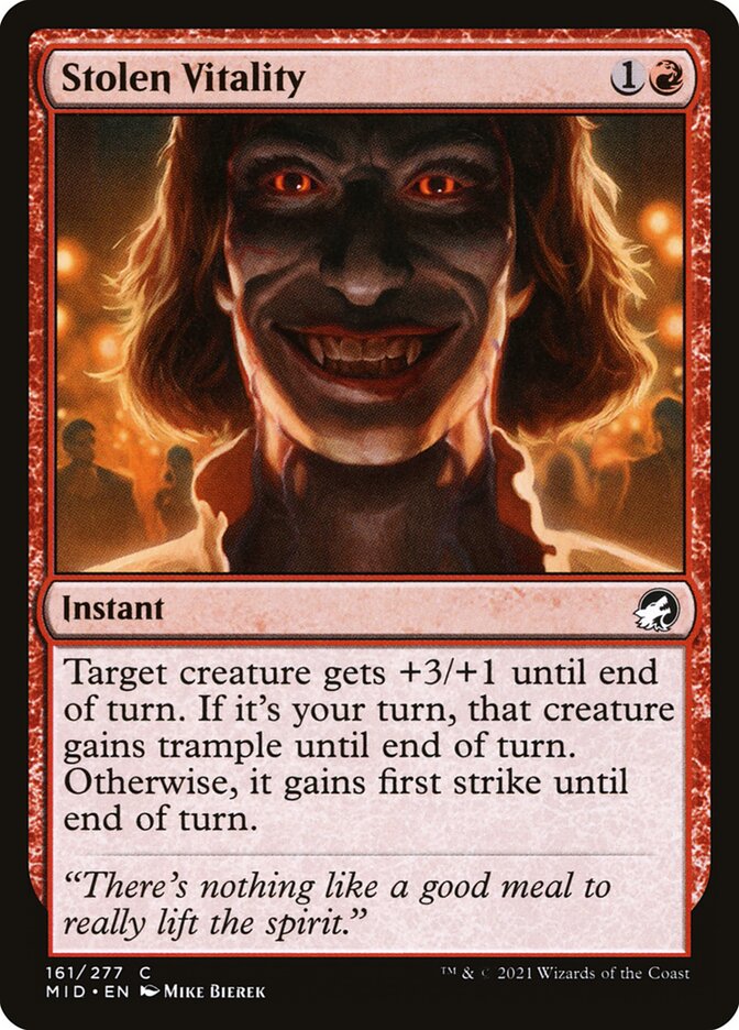 Vitalidade Roubada / Stolen Vitality - Magic: The Gathering - MoxLand