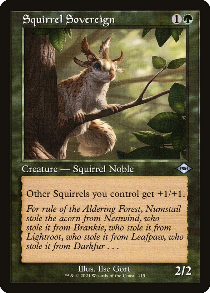 Soberano Esquilo / Squirrel Sovereign - Magic: The Gathering - MoxLand