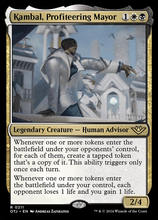 Kambal, Prefeito Especulador / Kambal, Profiteering Mayor - Magic: The Gathering - MoxLand