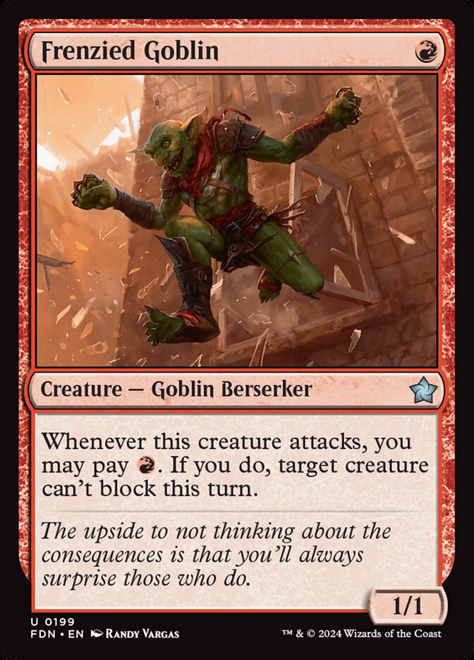 Goblin Ensandecido / Frenzied Goblin - Magic: The Gathering - MoxLand