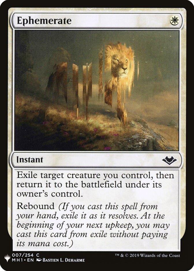 Efemerar / Ephemerate - Magic: The Gathering - MoxLand