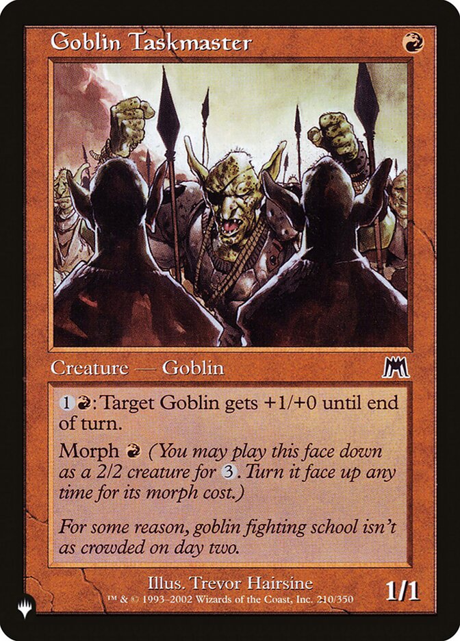 Goblin Capataz / Goblin Taskmaster - Magic: The Gathering - MoxLand