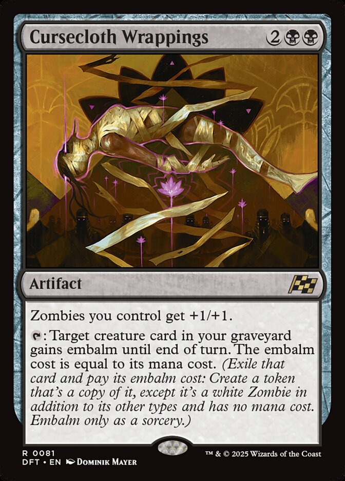 Mortalha Amaldiçoada / Cursecloth Wrappings - Magic: The Gathering - MoxLand