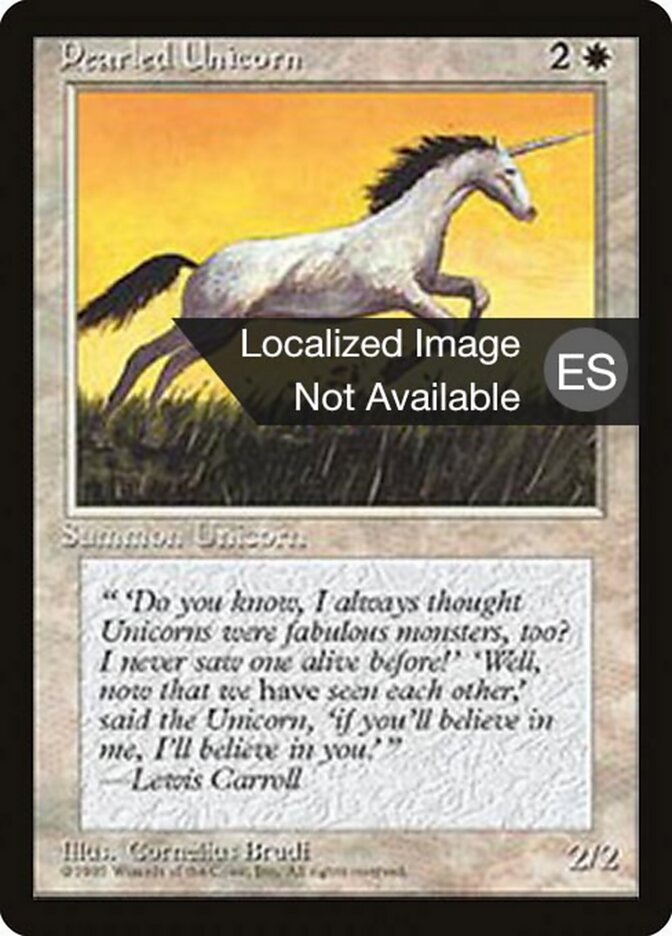 Unicórnio Perolado / Pearled Unicorn - Magic: The Gathering - MoxLand