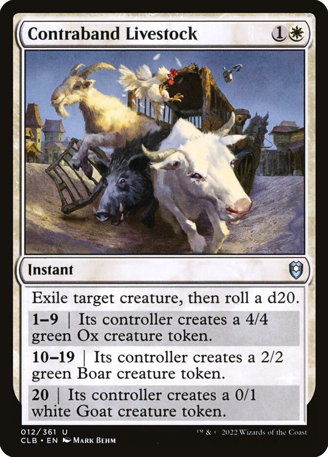 Contrabandear Gado / Contraband Livestock - Magic: The Gathering - MoxLand