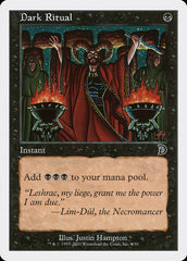 Ritual Sombrio / Dark Ritual - Magic: The Gathering - MoxLand