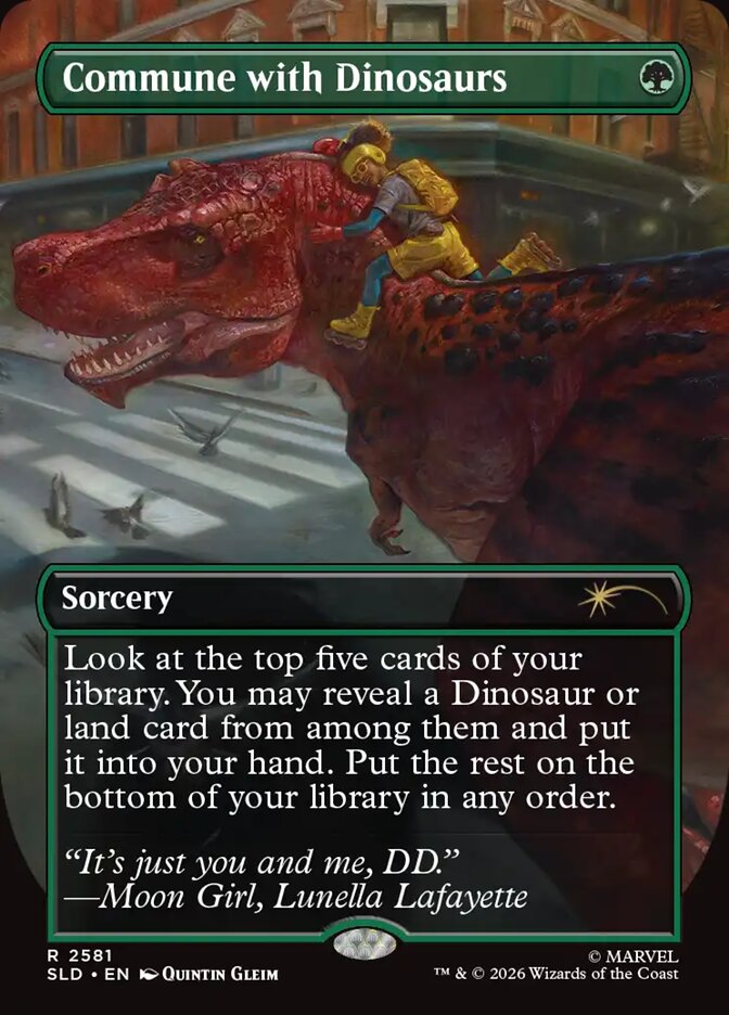 Comungar com os Dinossauros / Commune with Dinosaurs - Magic: The Gathering - MoxLand