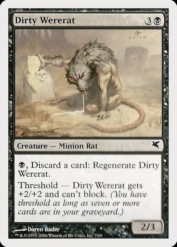 Homem-Rato Imundo / Dirty Wererat - Magic: The Gathering - MoxLand