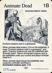 Reviver Cadáver / Animate Dead - Magic: The Gathering - MoxLand