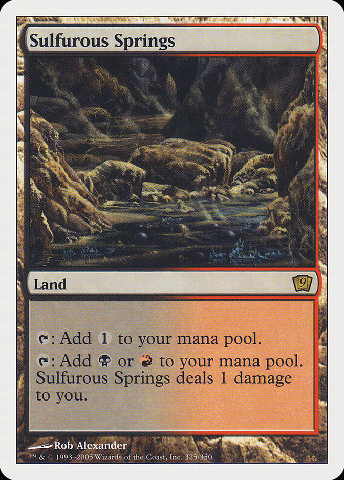 Fontes Sulfurosas / Sulfurous Springs - Magic: The Gathering - MoxLand
