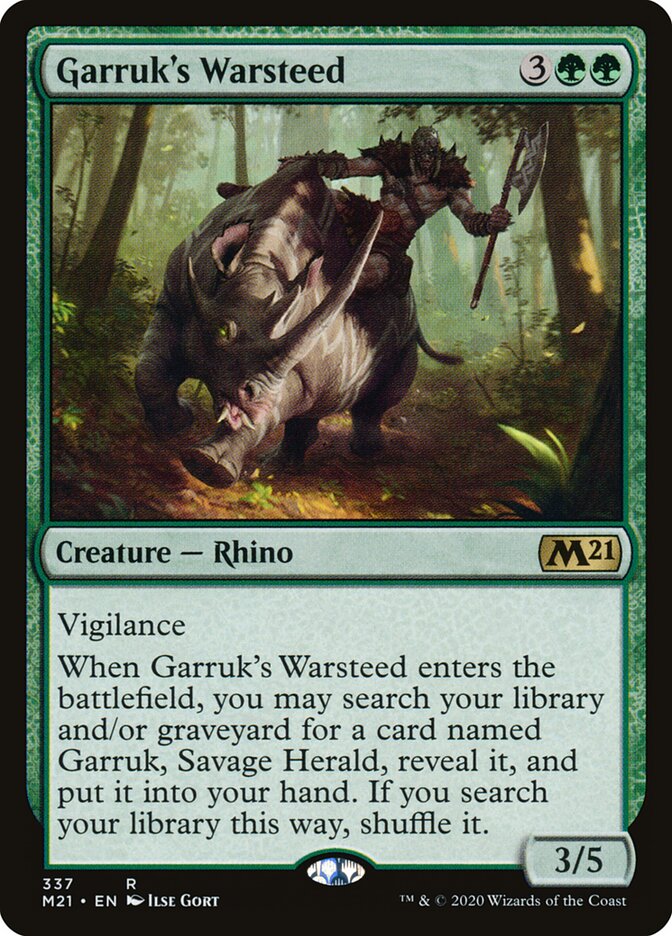 Montaria de Guerra de Garruk / Garruk's Warsteed - Magic: The Gathering - MoxLand