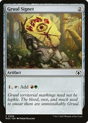 Sinete Gruul / Gruul Signet - Magic: The Gathering - MoxLand