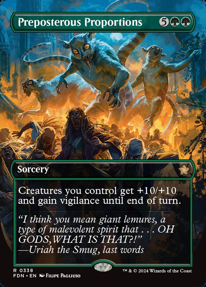 Proporções Absurdas / Preposterous Proportions - Magic: The Gathering - MoxLand