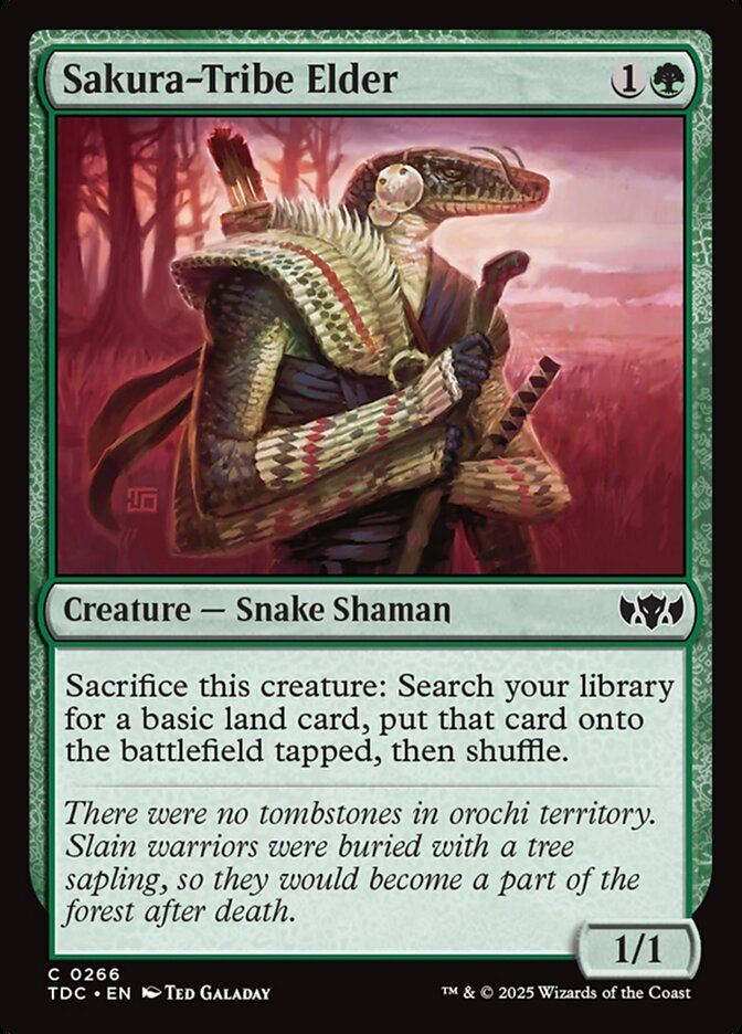 Ancião da Tribo Sakura / Sakura-Tribe Elder - Magic: The Gathering - MoxLand