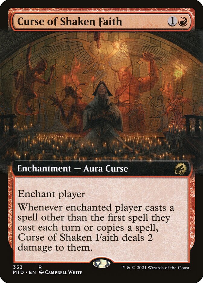 Maldição da Fé Abalada / Curse of Shaken Faith - Magic: The Gathering - MoxLand