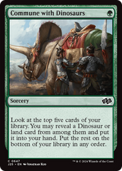 Comungar com os Dinossauros / Commune with Dinosaurs - Magic: The Gathering - MoxLand