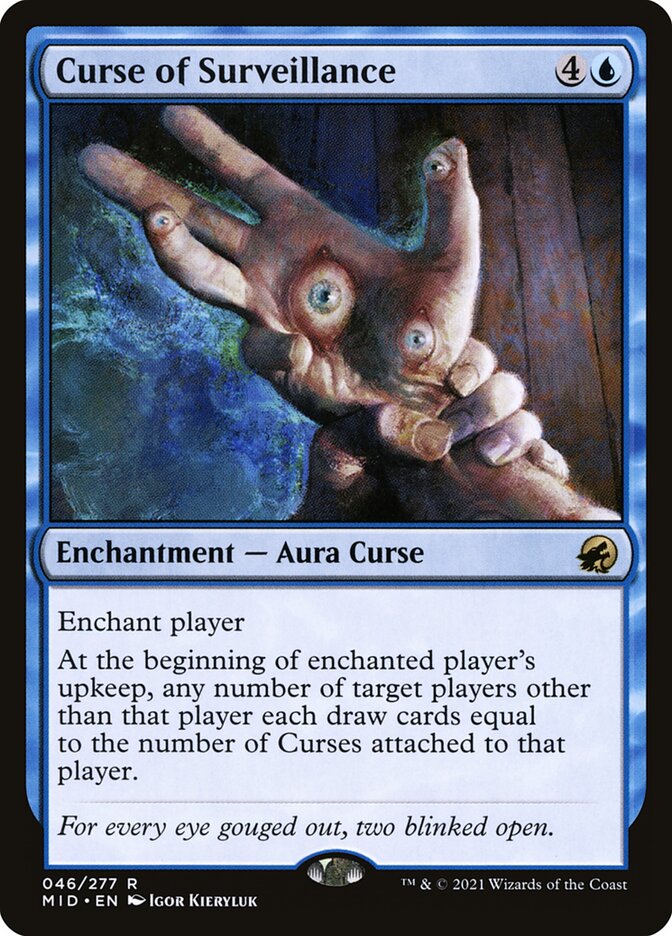Maldição da Vigilância / Curse of Surveillance - Magic: The Gathering - MoxLand
