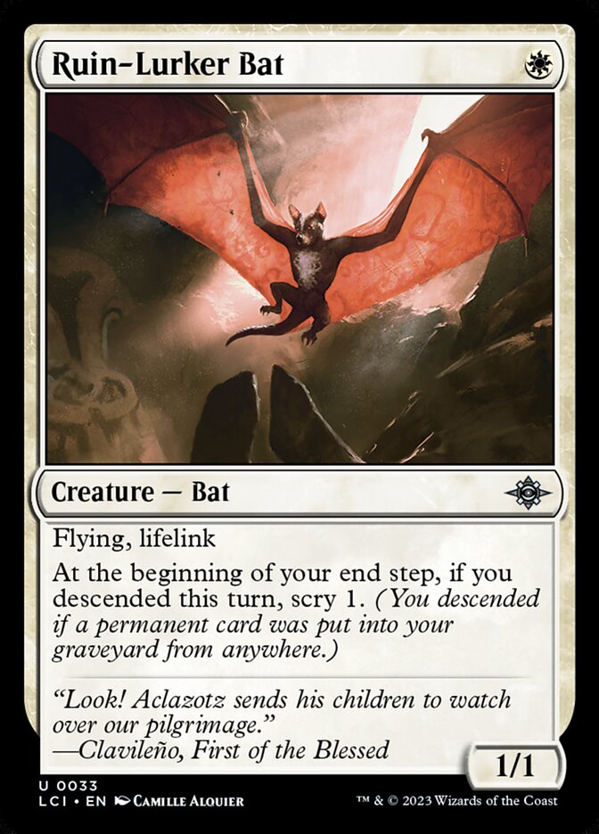 Morcego Espreitador das Ruínas / Ruin-Lurker Bat - Magic: The Gathering - MoxLand