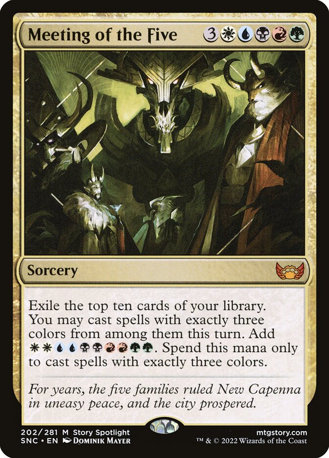 Reunião dos Cinco / Meeting of the Five - Magic: The Gathering - MoxLand