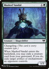 Vândalo Mascarado / Masked Vandal - Magic: The Gathering - MoxLand