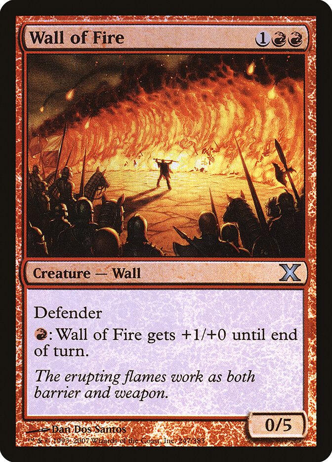 Barreira de Fogo / Wall of Fire - Magic: The Gathering - MoxLand