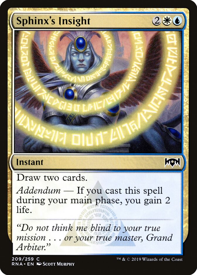 Visão da Esfinge / Sphinx's Insight - Magic: The Gathering - MoxLand