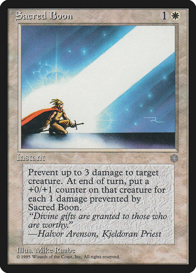Bênção Sagrada / Sacred Boon - Magic: The Gathering - MoxLand