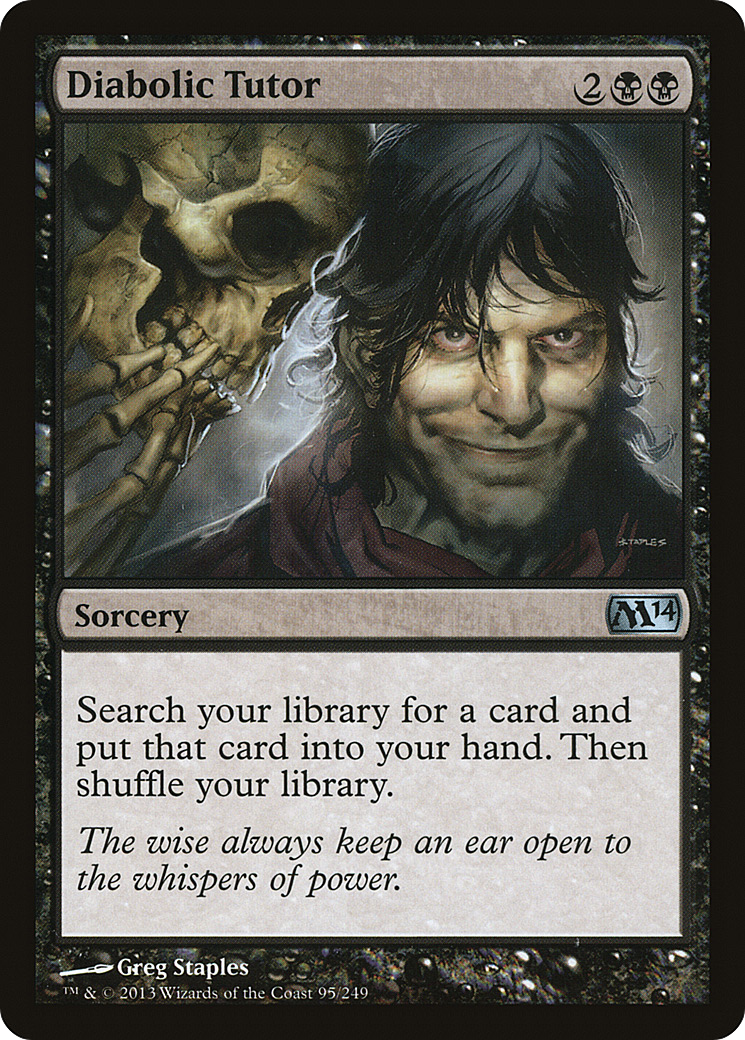 Tutor Diabólico / Diabolic Tutor - Magic: The Gathering - MoxLand