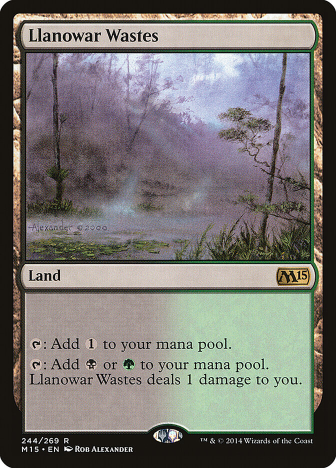 Regiões Agrestes de Llanowar / Llanowar Wastes - Magic: The Gathering - MoxLand