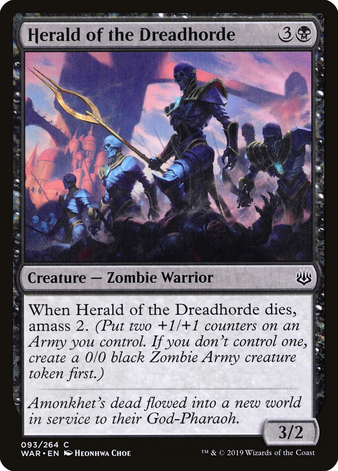 Arauto da Horda Medonha / Herald of the Dreadhorde - Magic: The Gathering - MoxLand