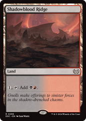 Serra de Sanguesombra / Shadowblood Ridge - Magic: The Gathering - MoxLand