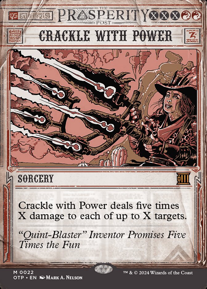 Estalar de Poder / Crackle with Power - Magic: The Gathering - MoxLand