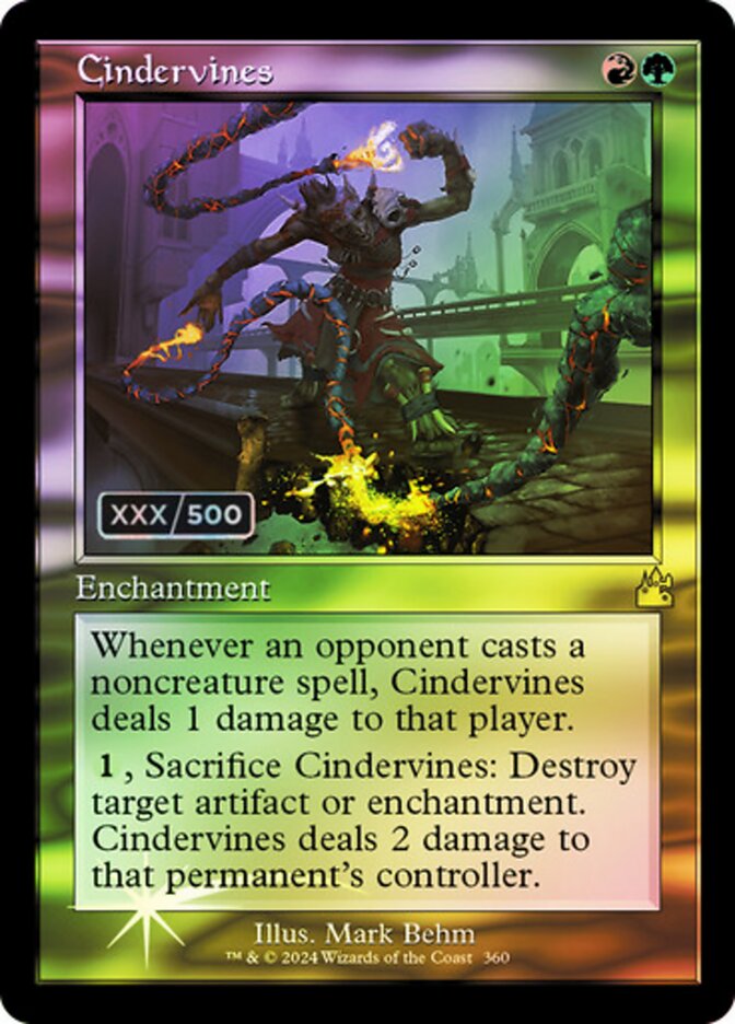 Lianas Ardentes / Cindervines - Magic: The Gathering - MoxLand