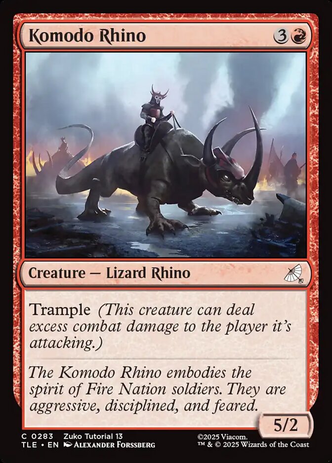Rinoceronte-de-komodo / Komodo Rhino - Magic: The Gathering - MoxLand