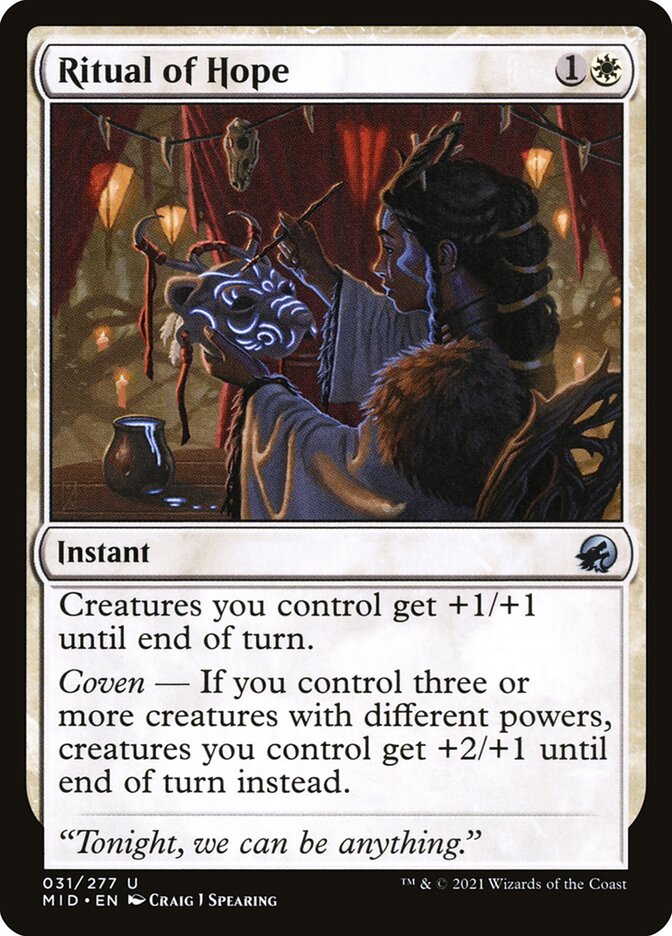 Ritual da Esperança / Ritual of Hope - Magic: The Gathering - MoxLand
