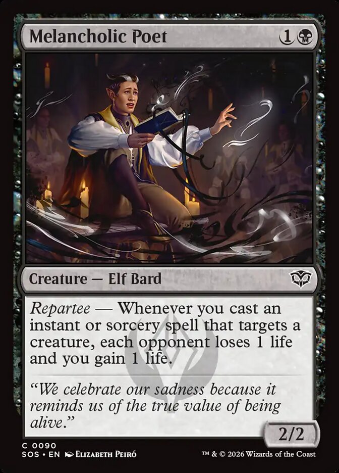 Melancholic Poet - Magic: The Gathering - MoxLand