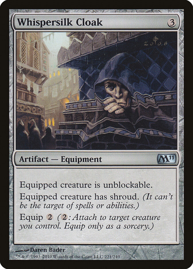 Manto de Seda Ruflante / Whispersilk Cloak - Magic: The Gathering - MoxLand