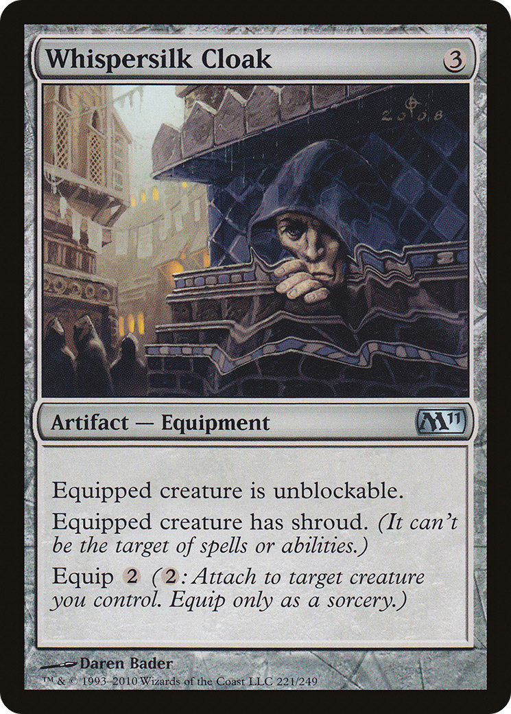 Manto de Seda Ruflante / Whispersilk Cloak - Magic: The Gathering - MoxLand