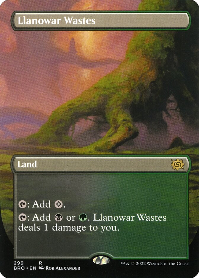 Regiões Agrestes de Llanowar / Llanowar Wastes - Magic: The Gathering - MoxLand