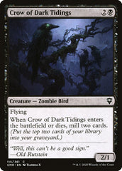 Corvo das Notícias Sombrias / Crow of Dark Tidings - Magic: The Gathering - MoxLand